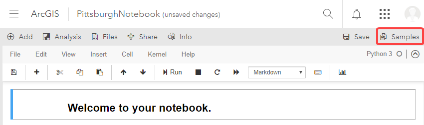 Samples button Samples button